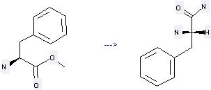 L-Phenylalanine, methylester can be used to produce L-Phenylalanine amide.